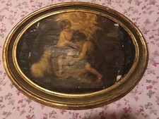 ANTICA CORNICE OVALE DORATA