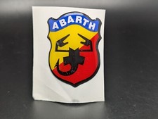 FIAT ABARTH 38MM LOGO ADESIVO 3D SIGLA EMBLEMA FREGIO STEMMA SCRITTA BADGE TARGA