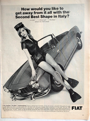 Pubblicità stampa fiat - pubblicità, spider