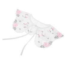  Colletto finto staccabile per donna: colletto finto ricamato a punta per