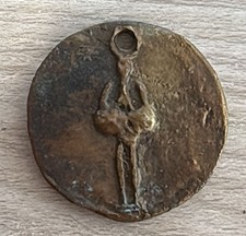 CIONDOLO MEDAGLIONE IN BRONZO