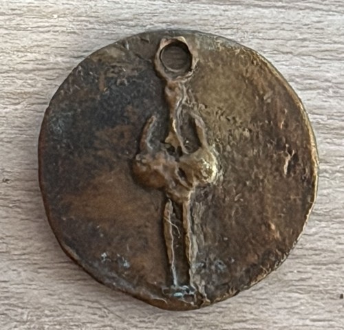 Ciondolo medaglione bronzo - medaglione, in