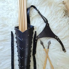 Medieval ARCHERY Black Leather