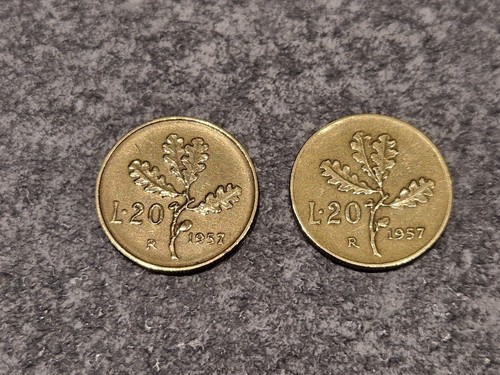 Italia monete lire 1957 - italia,