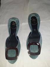 Scarpe donna ballerine verde acqua Roger Vivier n.35,5