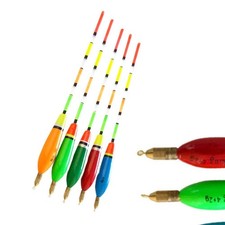 Bobbers in Legno di Balsa Rivestimento Ecologico Colore Alta Visibilità