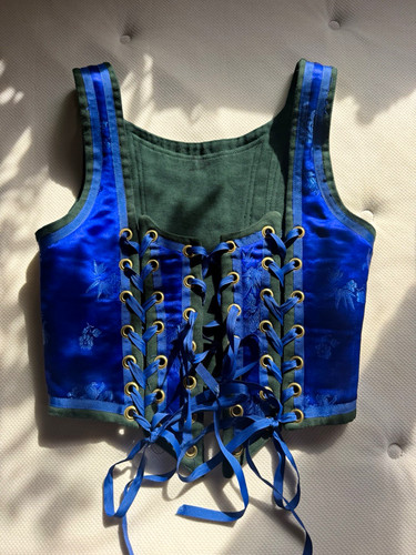 Top corsetto stringato