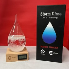 3DHOME Tempesta Vetro Meteo Forecaster Decorazione Natalizia Regali Stazione Meteo