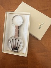 Rolex Logo Stainless Steel Key Chain - Authentic - Light Pink