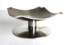 POSACENERE Acciaio Inox Design Industriale Moderno Artigianale Vassoio Alto