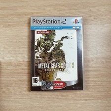 Metal Gear Solid 3 Snake Eater PS2 PlayStation 2 PLATINUM ITA