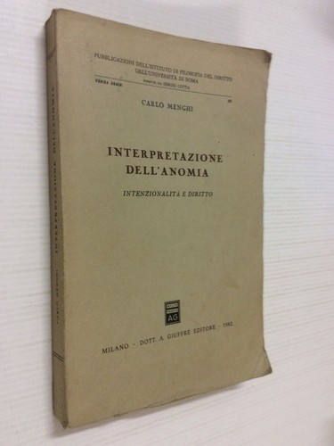 Interpretazione dell anomia - dell'anomia,