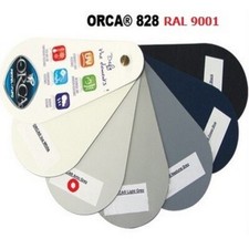 TESSUTO NEOPRENE 46X46 CM ~  HYPALON GRIGIO ARTICO RAL 9001 RIPARAZIONE GOMMONI