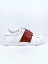 Valentino Garavani Open – White Calfskin / Red Leather Band – EU 41 UK 7 US 8