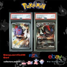 Pokemon Card PSA 10 Sequential Set Zorua 108 Zoroark 127 sv9 Battle Partners Jap