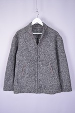 Giacca Uomo Giovane Lebole Grigio Tweed Maglia Taglia XL Italia Vintage