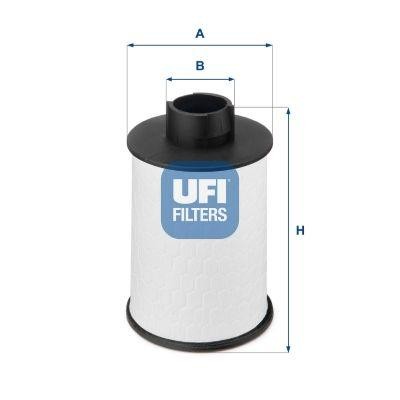 60h2o00 ufi filtro gasolio per - ufi,