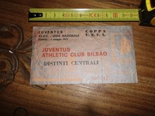 MAGGIO 1977 COPPA UEFA JUVENTUS ATHLETIC CLUB BILBAO BIGLIETTO ENTRATA STADIO