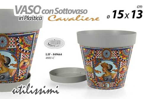 Vaso fioriera sottovaso - vaso, +