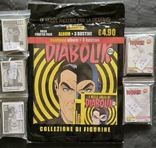 ALBUM COMPLETO I MILLE VOLTI DI DIABOLIK- STARTER PK NUOVO+276 FIGURINE+50 CARDS