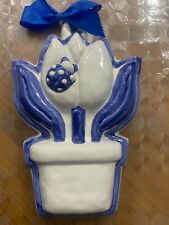 Formella Thun Pianta Tulipano Coccinella Vecchia Produzione Thun