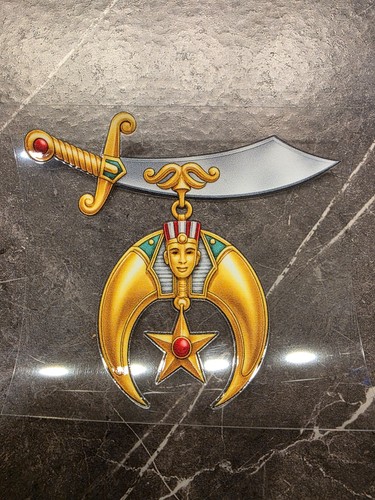 Decalcomania emblema shriners - decalcomania,