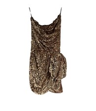 Abito Con Strass Elisabetta Franchi Tg 40 Rosa Antico