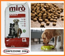 Crocchette mangime per cane adulto tutte le taglie Mirò Mignini 20 kg con manzo
