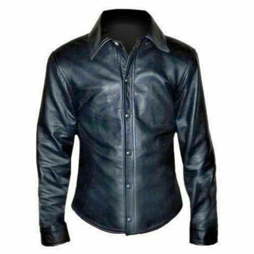 Camicia uomo pelle fatta - in,