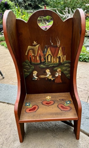Bambola sedia bambino legno