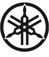 25 CM COPPIA  ADESIVI YAMAHA