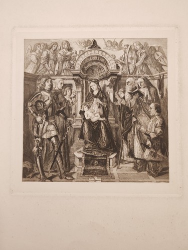 Madonna trono con bambino - in,