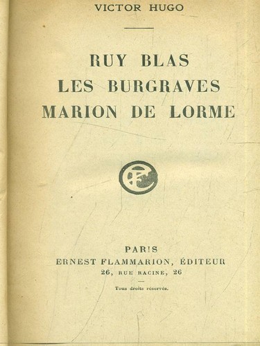 Ruy blas les - blas,
