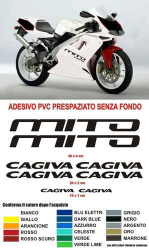 Adesivi cagiva mito 125 - adesivi,