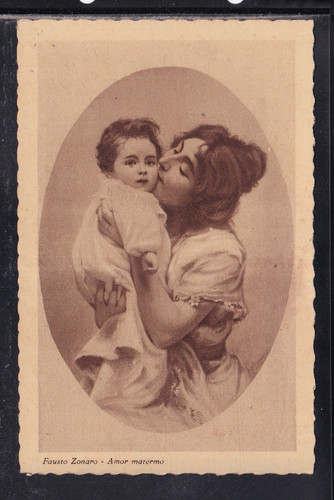 Cartolina pittore fausto - pittore,