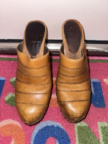 Zoccoli vintage pelle - zoccoli, in