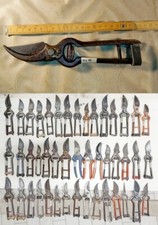 gr20 VECCHIA FORBICE DA POTA cm 23, chiusura cuoio e altri vari attrezzi agricol