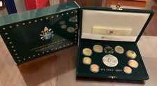 2005 VATICANO Vatican proof  8 monete EURO e medaglia argento Giovanni Paolo II