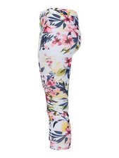 Solada Leggings donna a pinocchietto con stampa fiori