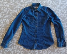 Camicia jeans/denim donna/ragazza Terranova/Rinascimento. Taglia L. Manica lunga
