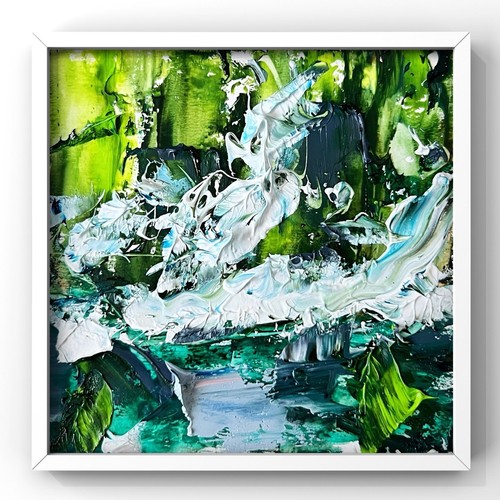 Moody astratto oceano dipinto