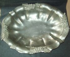 Vintage -Centro tavola  in Peltro lavorato a mano 95% rama-peltro