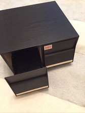 Porta cd retrò in legno nero 40 singoli o 20 doppi