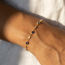 Bracciale Tennis Donna Zaffiro