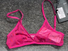 Bikini intimo Saint Laurent monogramma trasparente taglia xs *solo top*