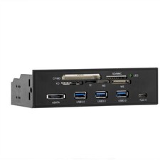 Computer PC 5,25" pannello frontale hub USB 3.0 USB 3.1 Type-C porta eSATA lettore schede
