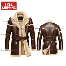 Cappotto lungo uomo vera pelle