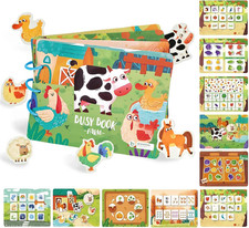 Busy Book Montessori Libro Tranquillo per Bambini 2 3 4 5 Anni, Educativi Quiet 