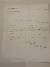 Autografo Storia Matilde Serao
