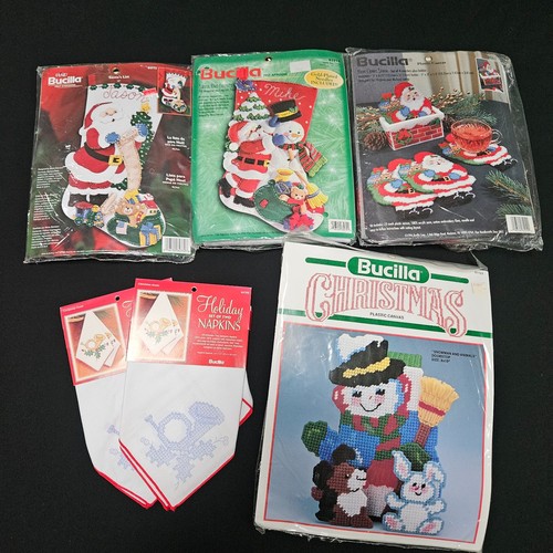 Asst vintage bucilla christmas - vintage,